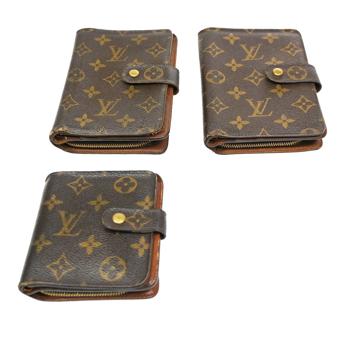 LOUIS VUITTON ルイ・ヴィトン 3個セット 財布 モノグラム レザー