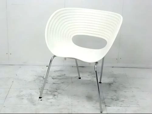 vitra トムバック 　ホワイト ミーティングチェア