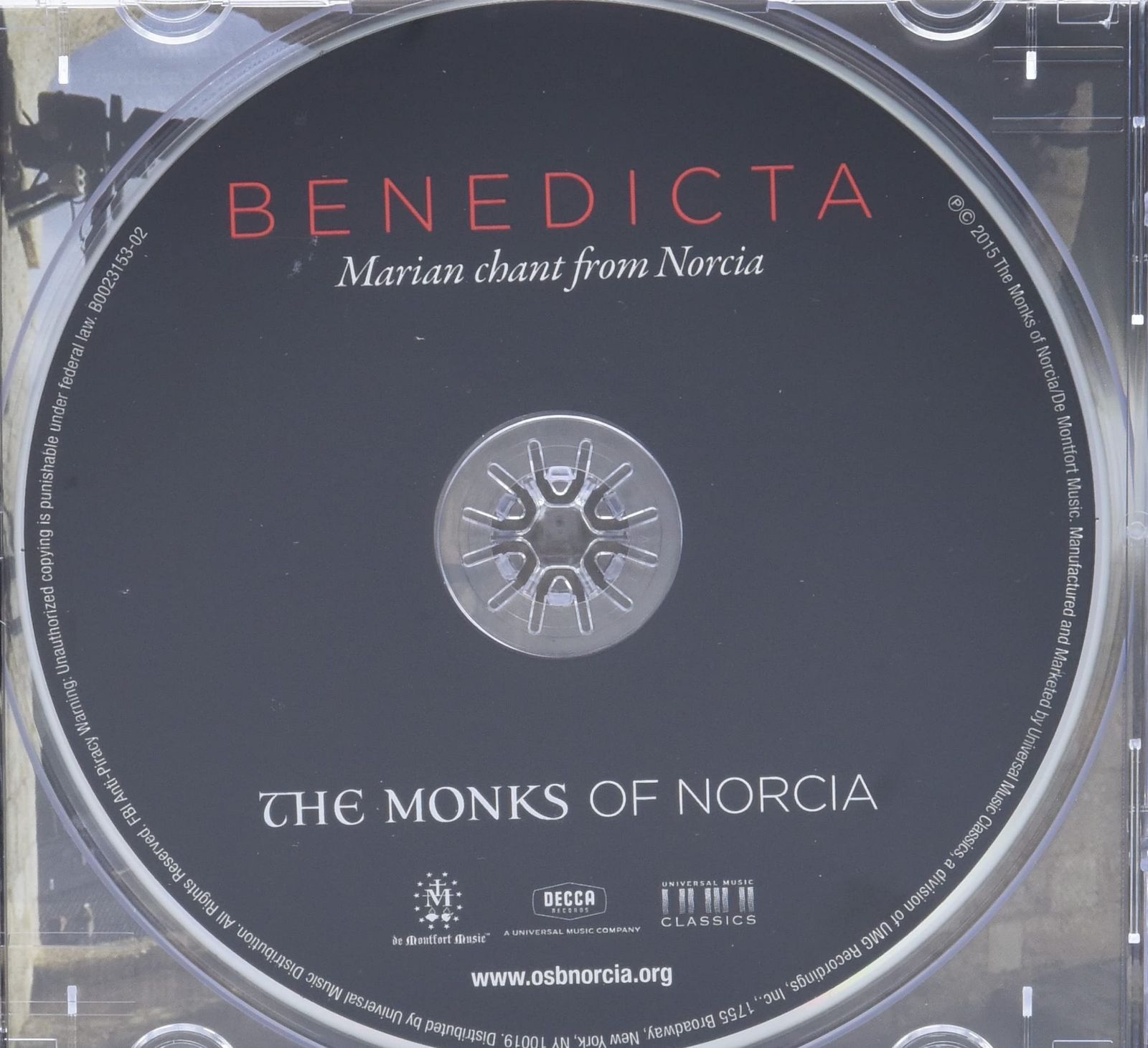 【CD】BENEDICTA: Marian Chant From Norcia