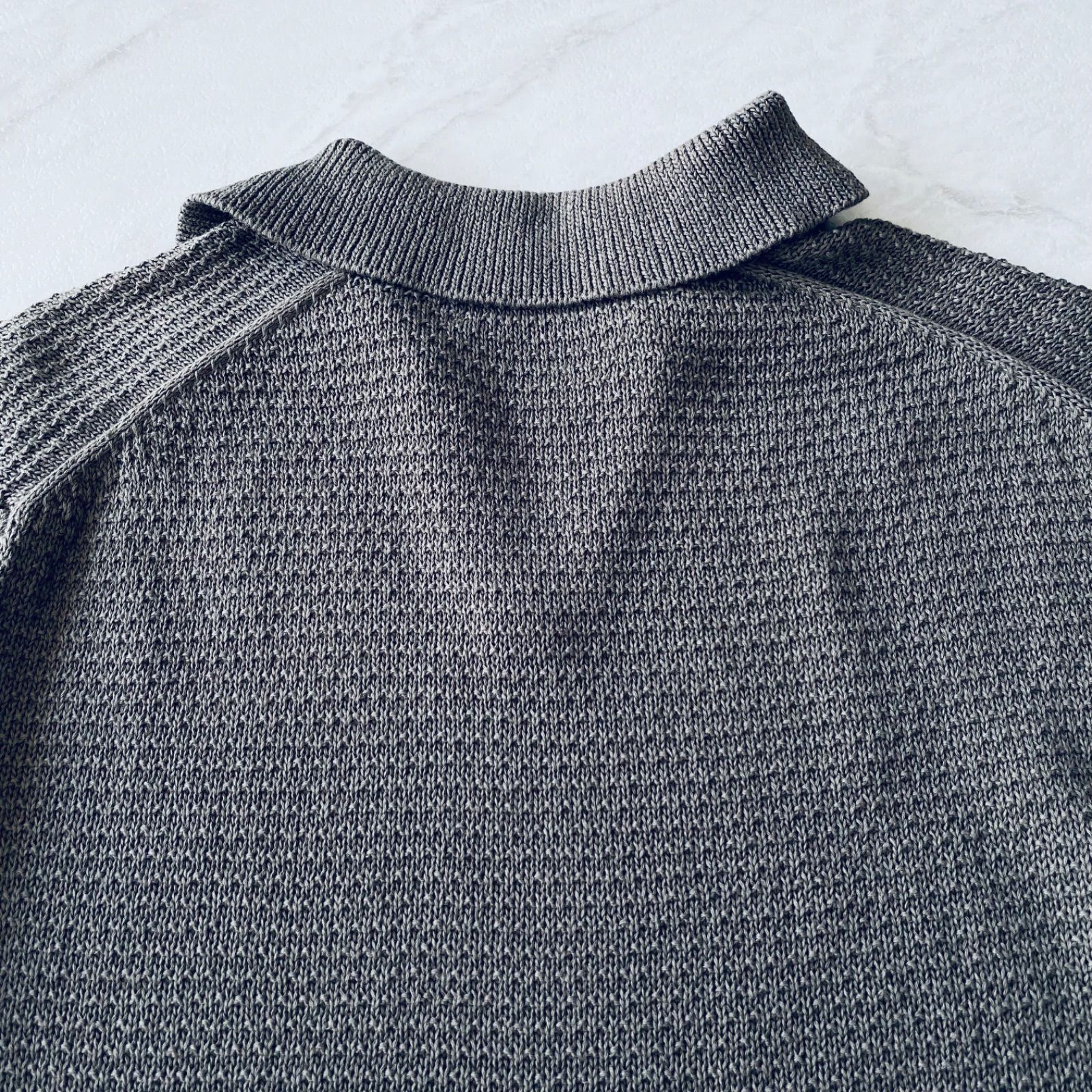 TOMORROWLAND tricot スキッパー ポロ ニット コットンリネン 半袖 