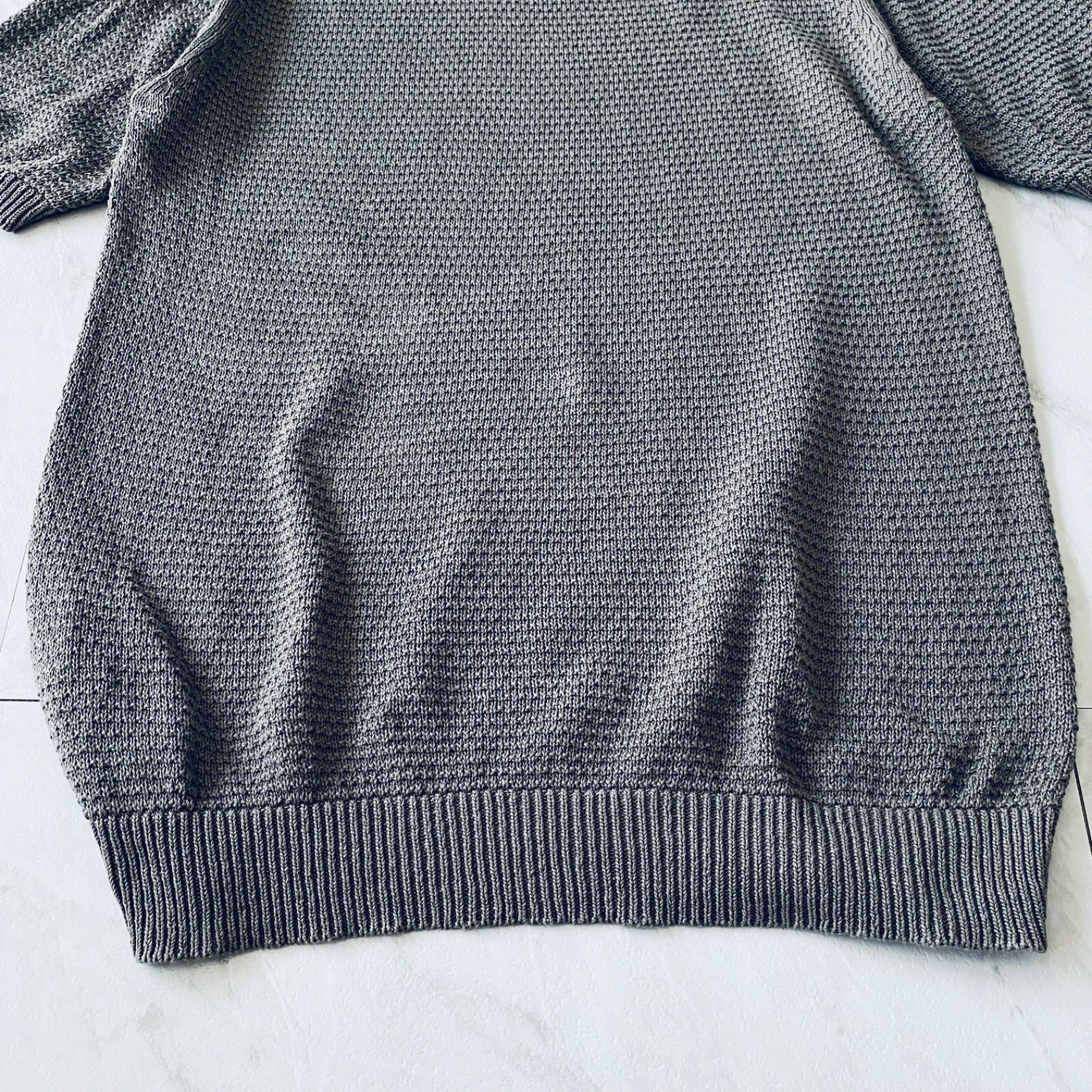 TOMORROWLAND tricot スキッパー ポロ ニット コットンリネン 半袖 