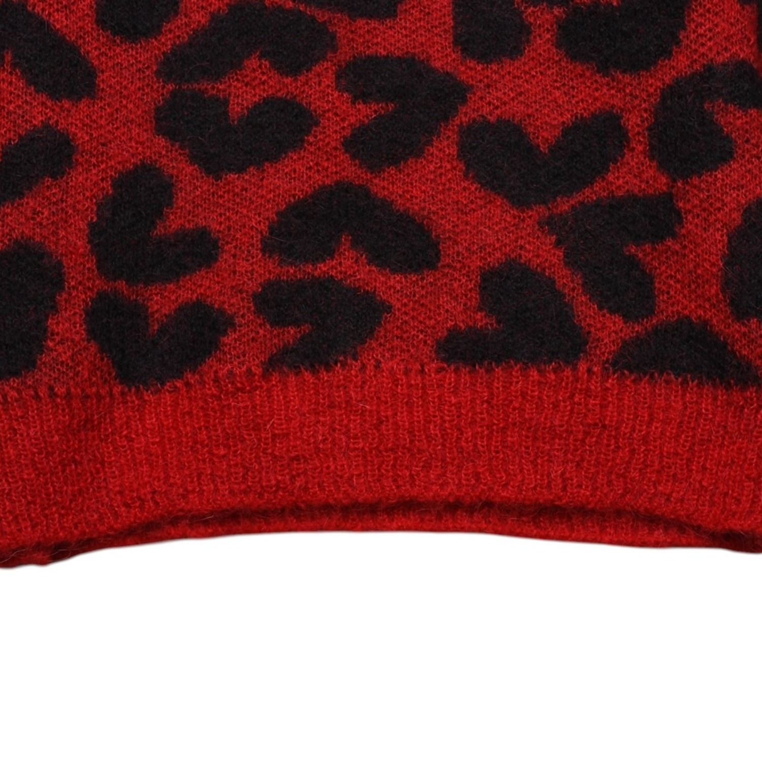 SAINT LAURENT PARIS サンローラン パリ モヘアニット レッド ブラック 