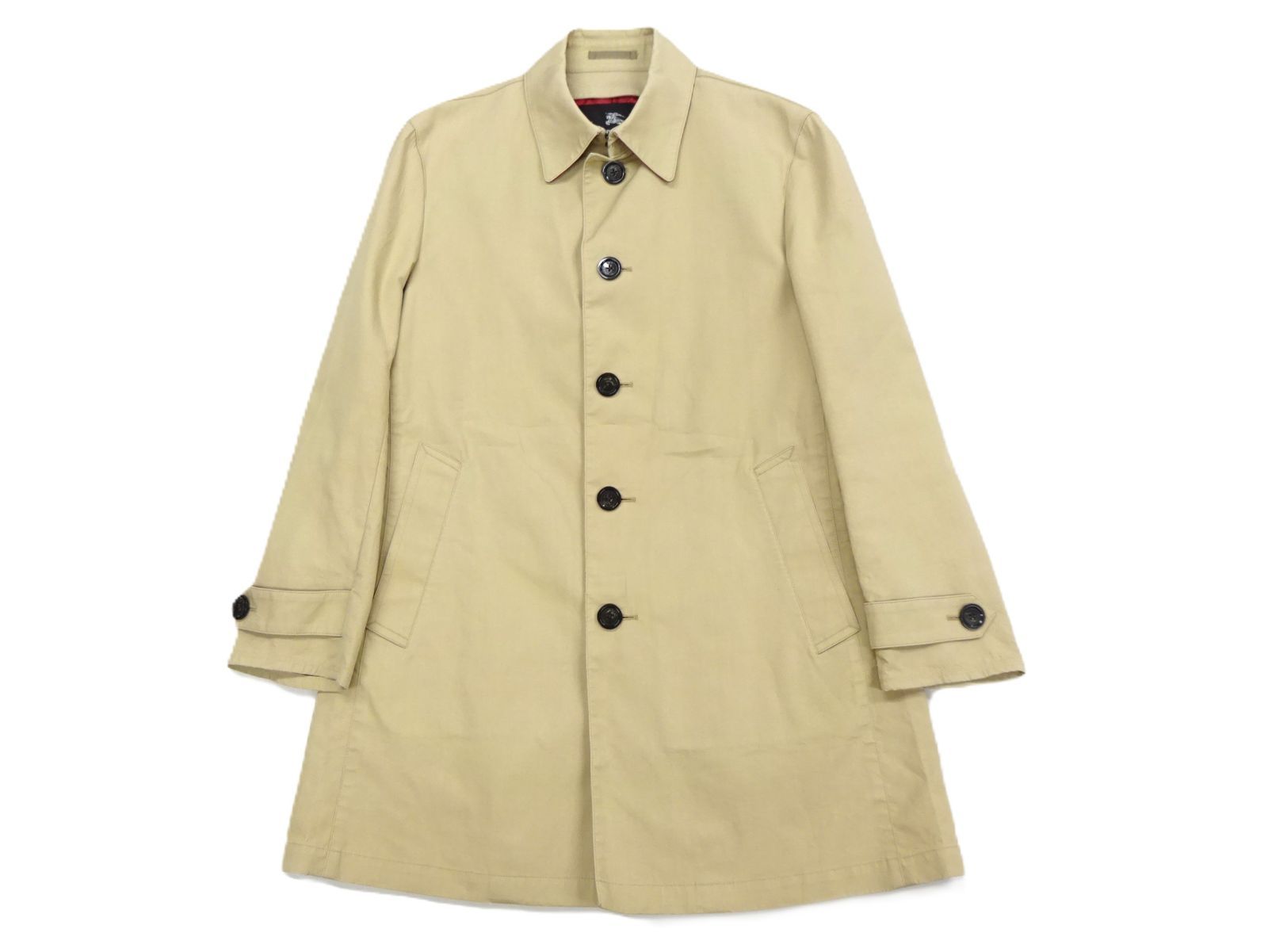 バーバリー BURBERRY ブラックレーベル ステンカラーコート ベージュ メンズ