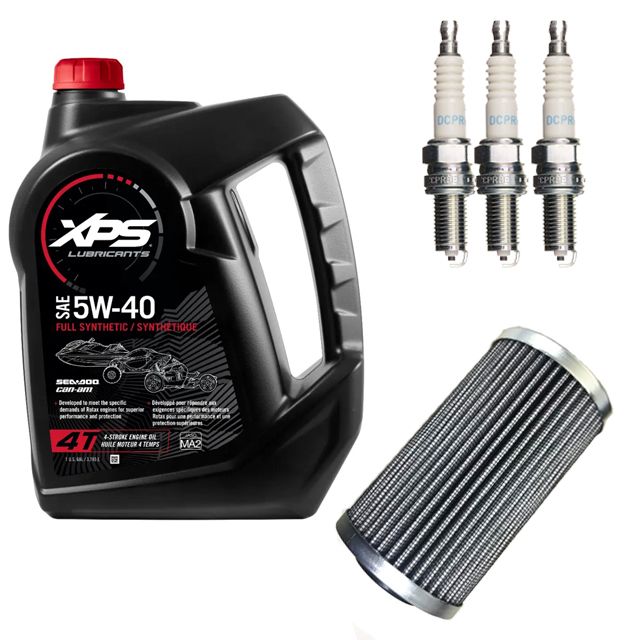 SEA-DOO　メンテナンスセット 4ストローク 260馬力以下用 *オイル3.7L×1本+社外品フィルター+プラグ(DCPR8E)×3
