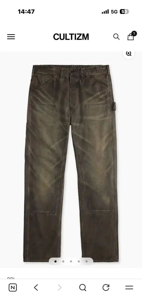 RRL カーペンター パンツ ブラック 36x32 出品