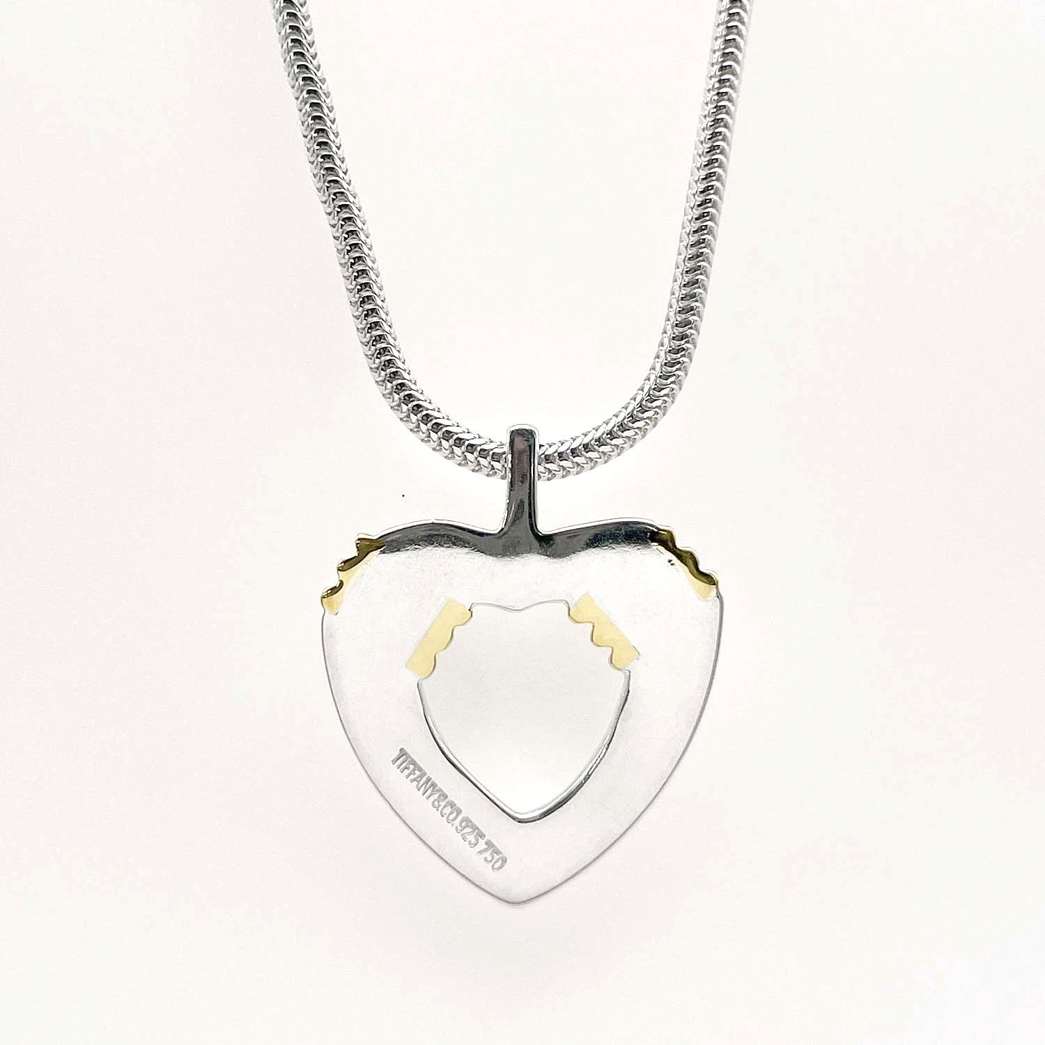 TIFFANY&Co. ティファニー ハート コイル スネークチェーン コンビ 