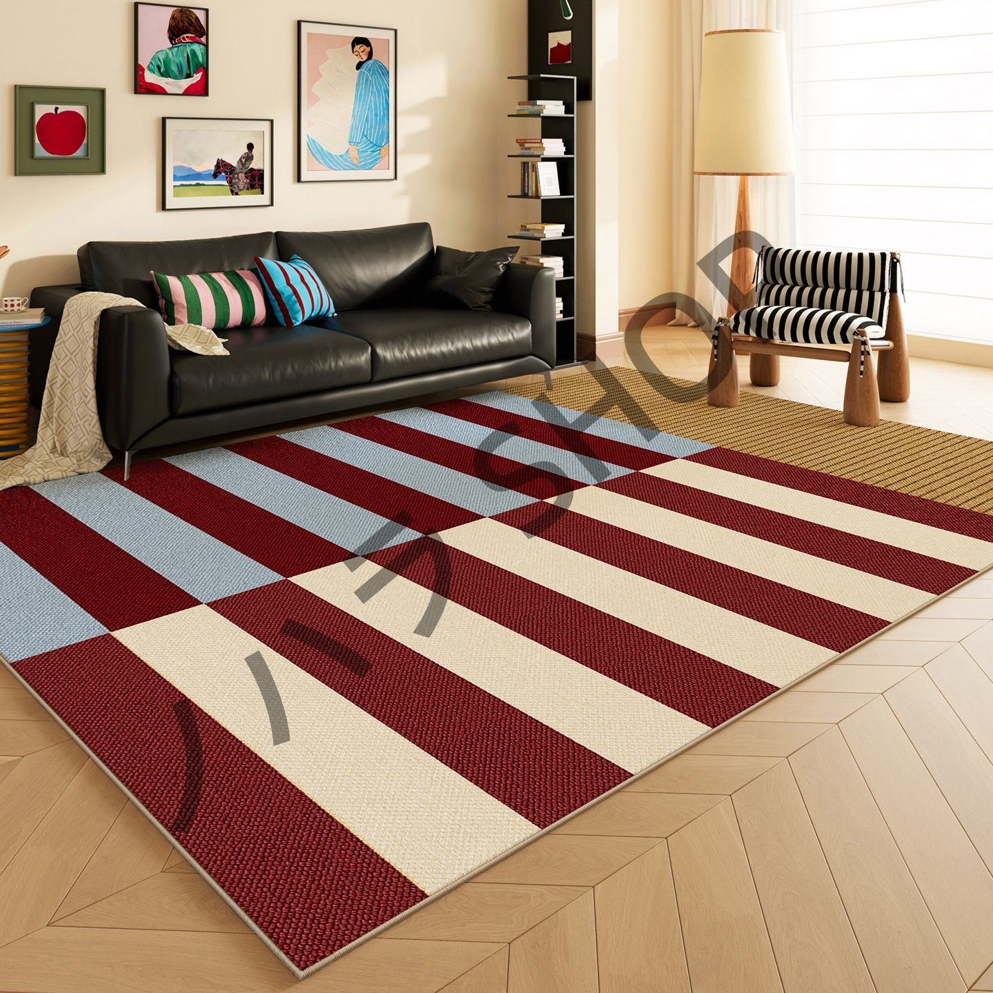 200*300cm/多機能使用/カーペット/滑り止め付き /ラグ マット /ベッドルーム リビングルーム 寝室の部屋 /マット/カーペット/ #E022