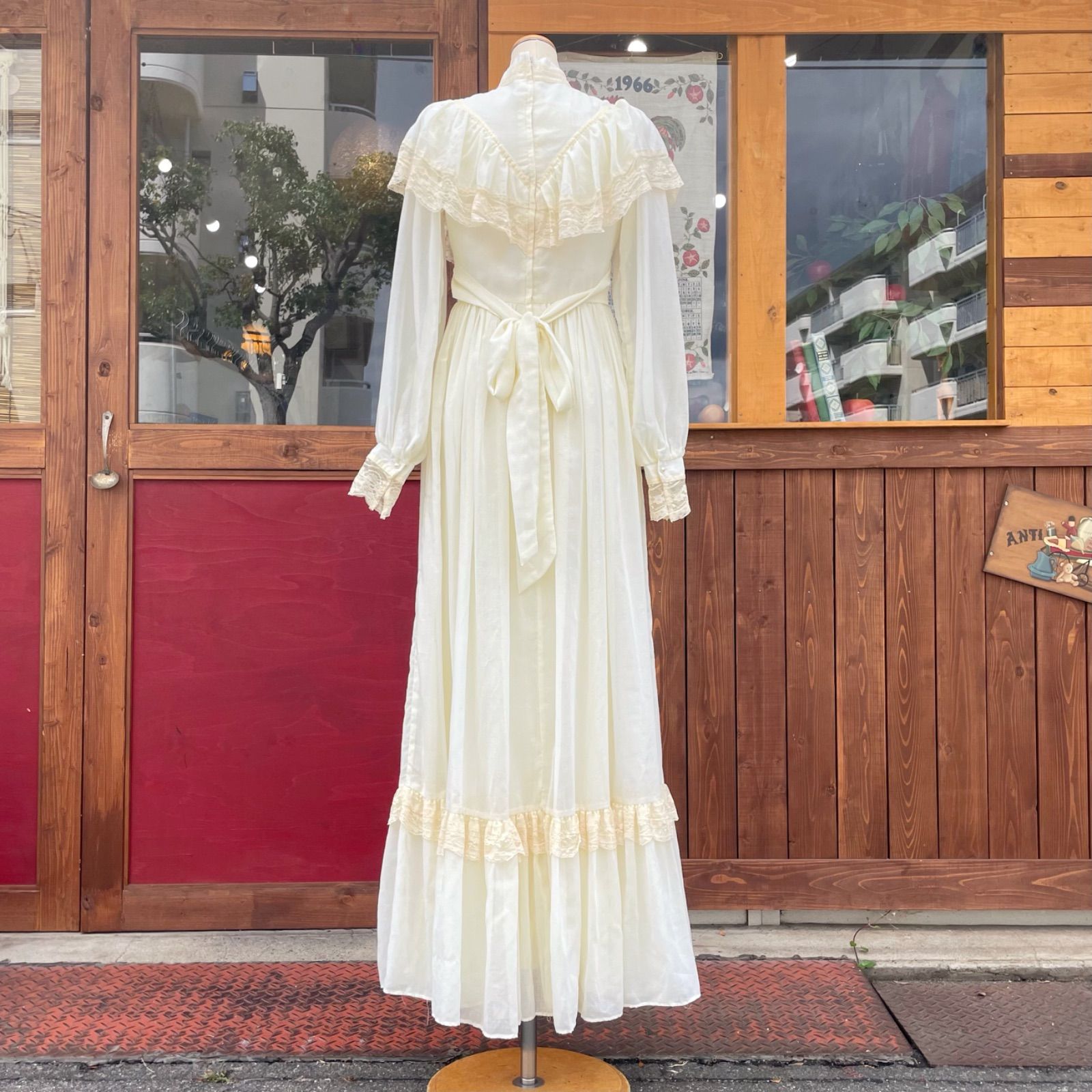GUNNESAX ガニーサックス フリルカラー ドレス 70s ヴィンテージ