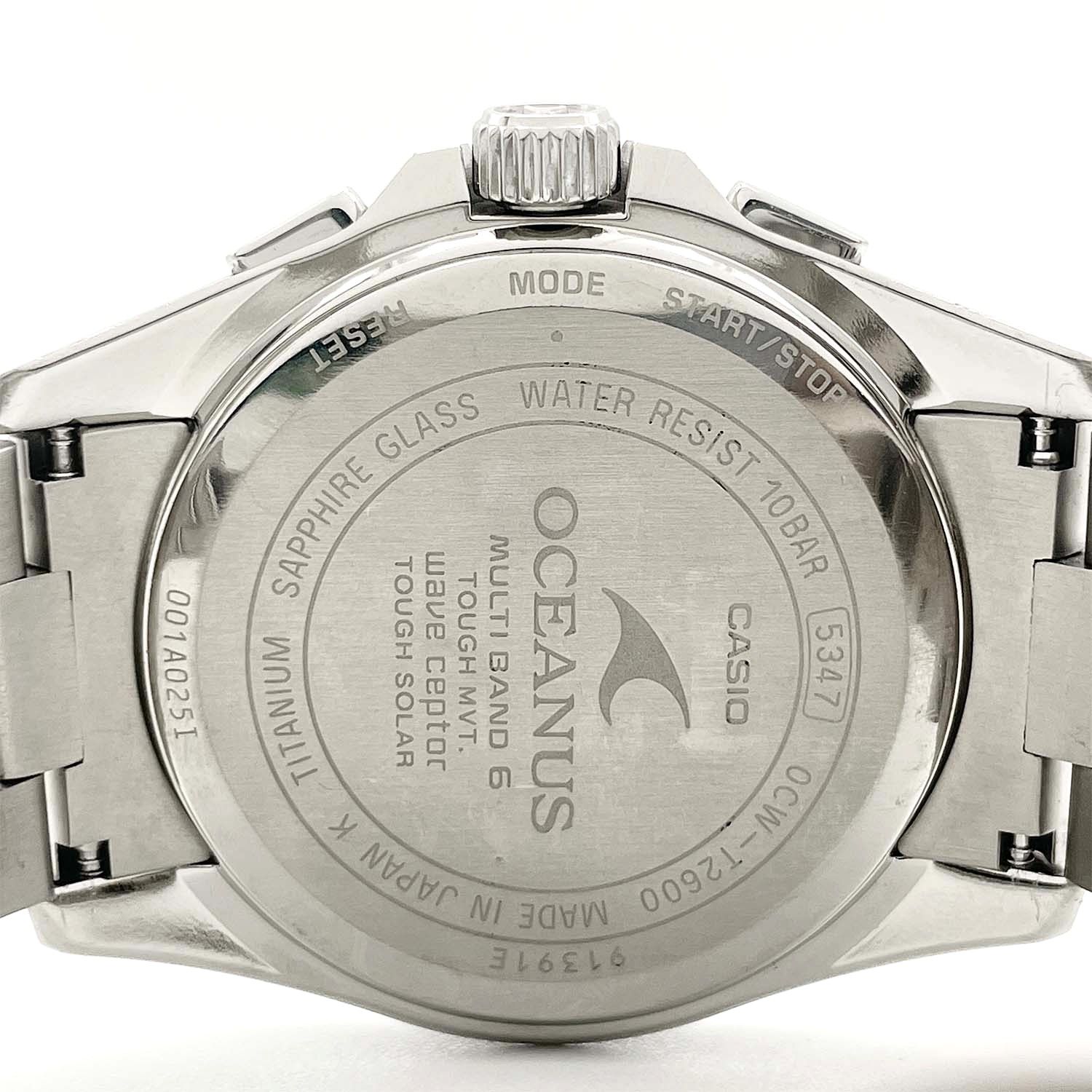CASIO カシオ オシアナス 腕時計 0CW-T2600-2A2JF チタン メンズ 