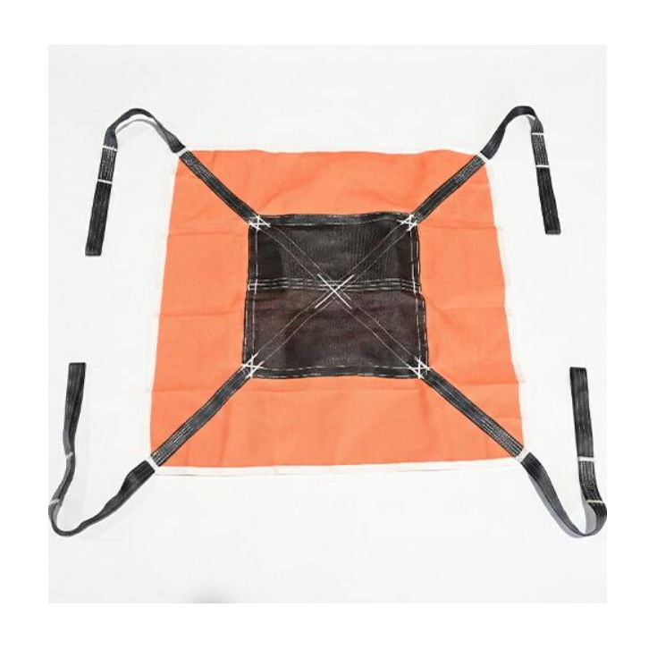 シートモッコ 布モッコ モッコタスキ 1.8m×1.8m(6尺) 使用荷重:2t 独立型 ワイヤーロープ クレーン作業 スリング用荷重:2t 独立型 ワイヤーロープ クレーン作業 スリング ポリライト 16,576円