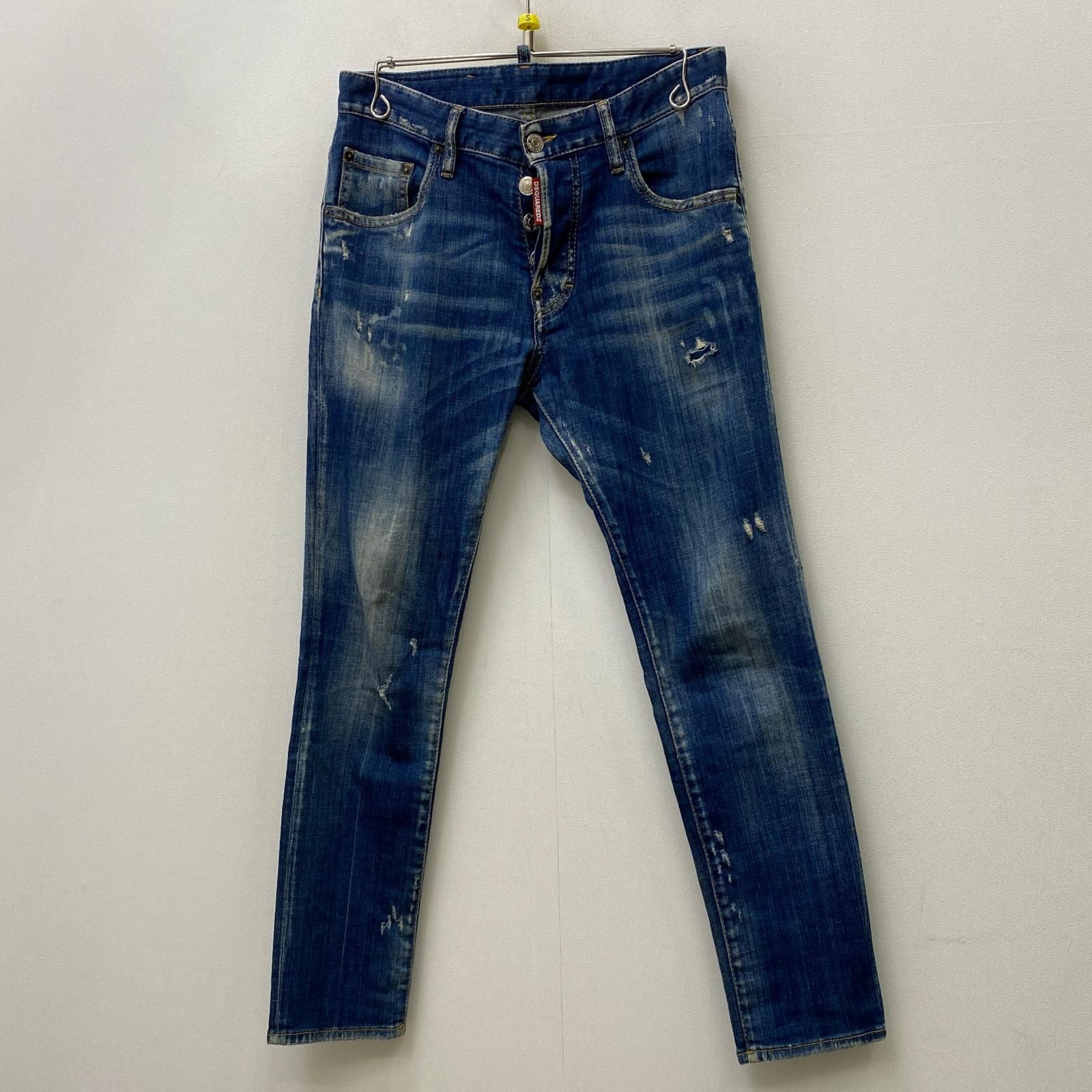 【加古川店】 中古 DSQUARED2 | ディースクエアード デニムパンツ SKATER JEAN S71LB0444 国内正規品 インディゴ サイズ:42 【108】