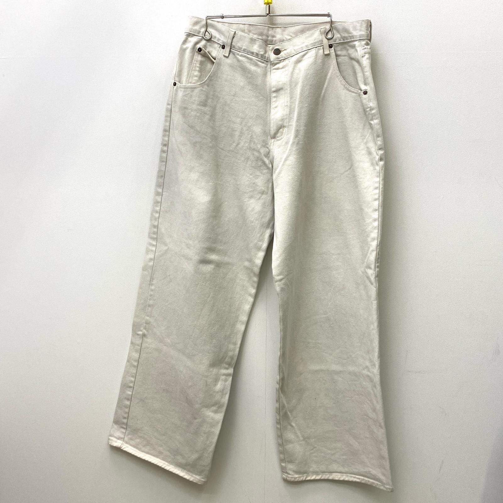 【加古川店】 中古 デニムパンツ BAGGY PANT ブランド名:SOLO SEMORE ベージュ サイズ:40 【107】