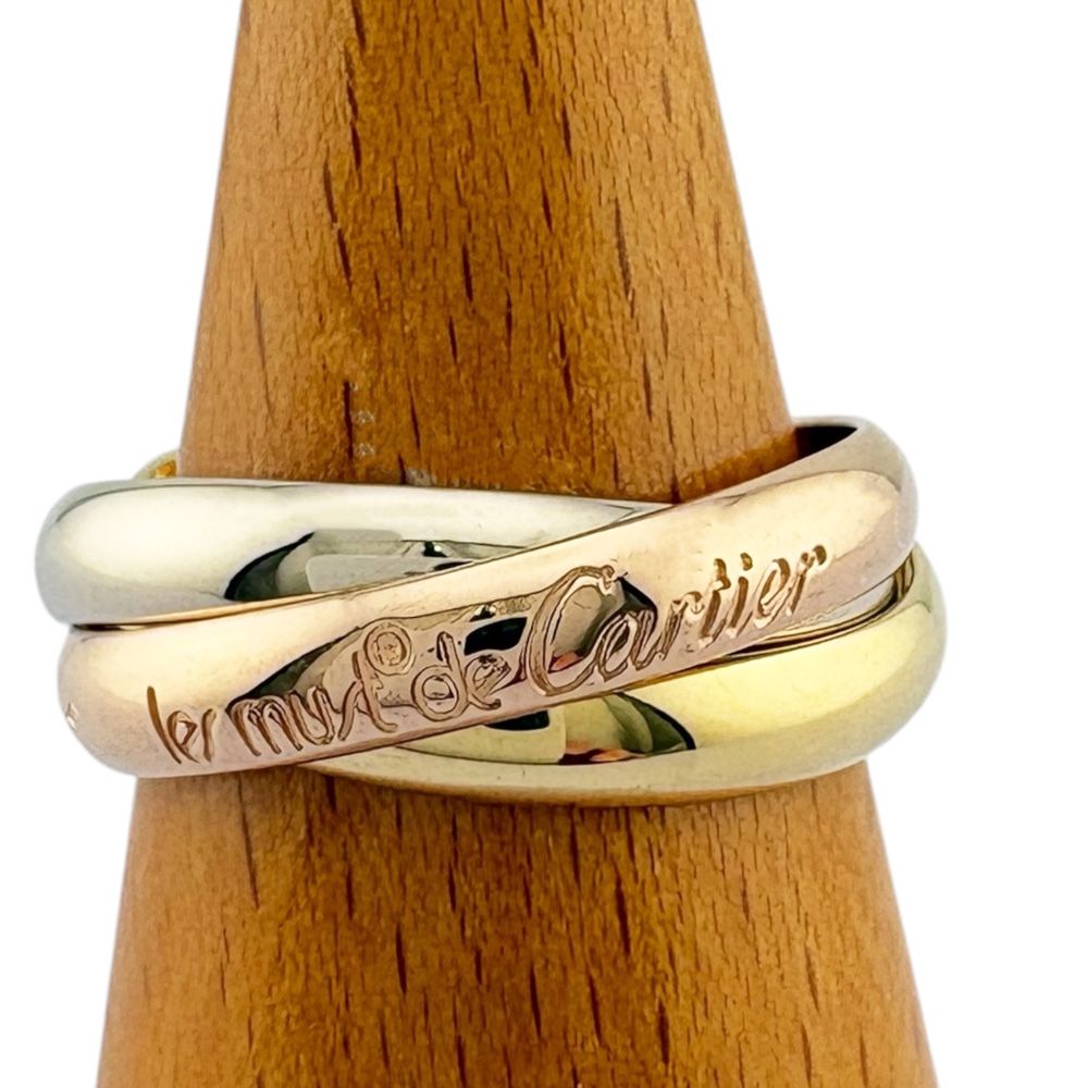 カルティエ トリニティ リング 指輪 14.5号 18金 K18イエローゴールド レディース CARTIER 中古 カルティエ