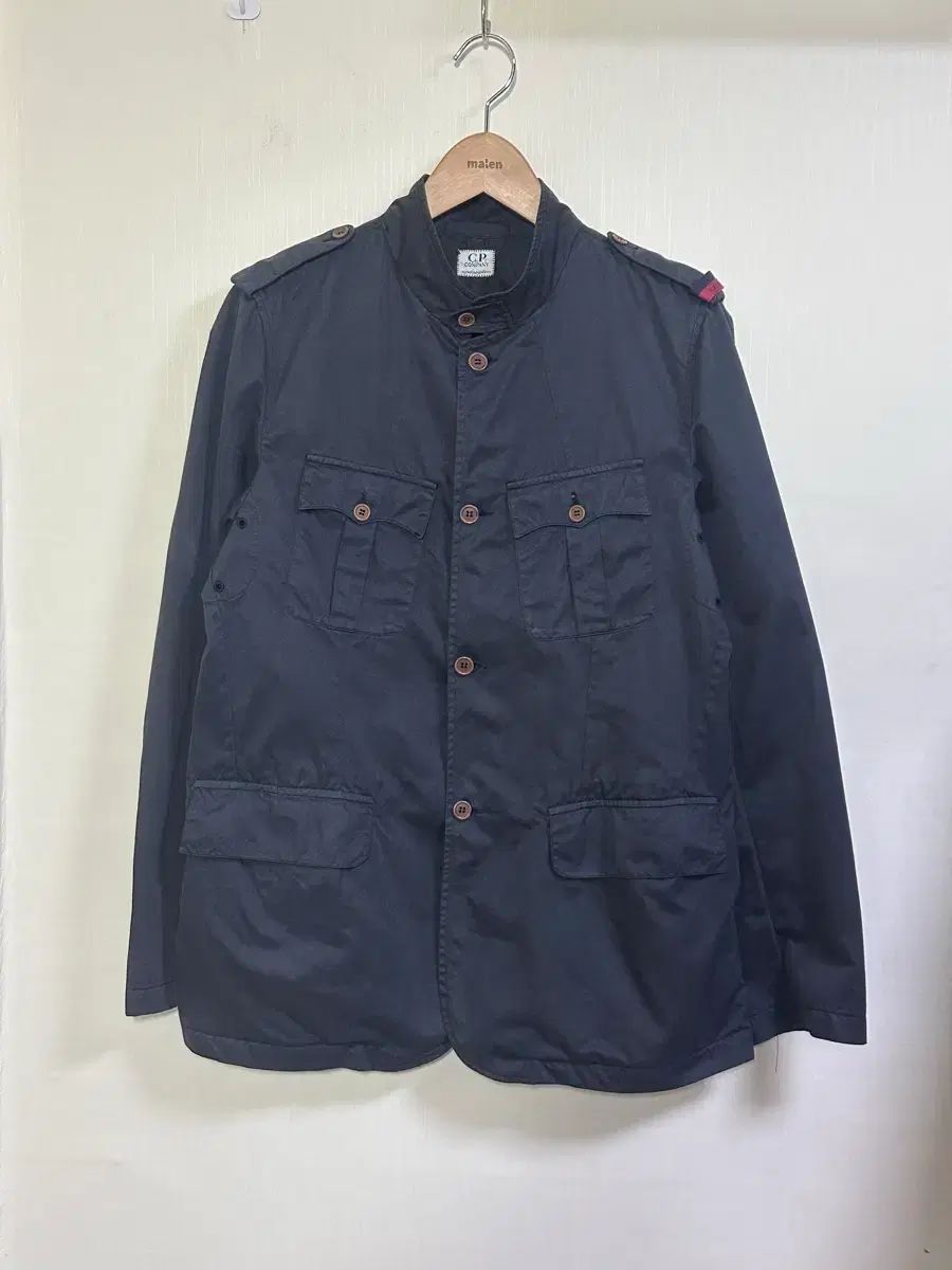 C.P. COMPANY シーピーカンパニー ガーメントダイング ハイネック シャーリング フィールドジャケット 100/ダークネイビー