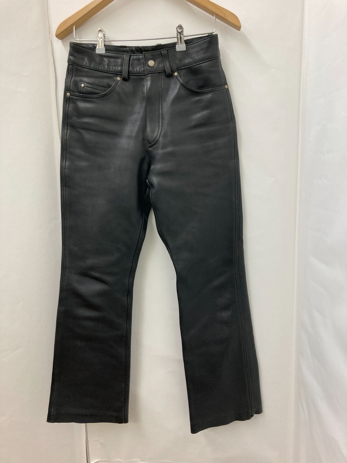 ◆HARLET DAVIDSON ハーレーダビッドソン　レザーパンツ　ブーツカット　(RE0236)◆