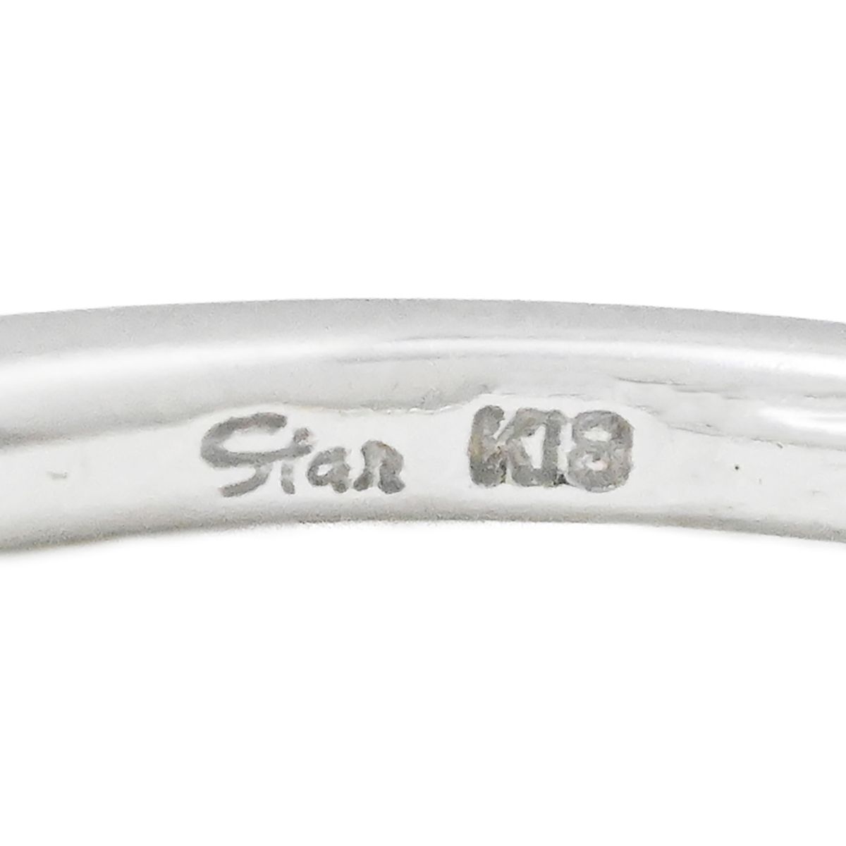 スタージュエリー STAR JEWELRY K18WG ホワイトゴールド ダイヤ0.08ct 