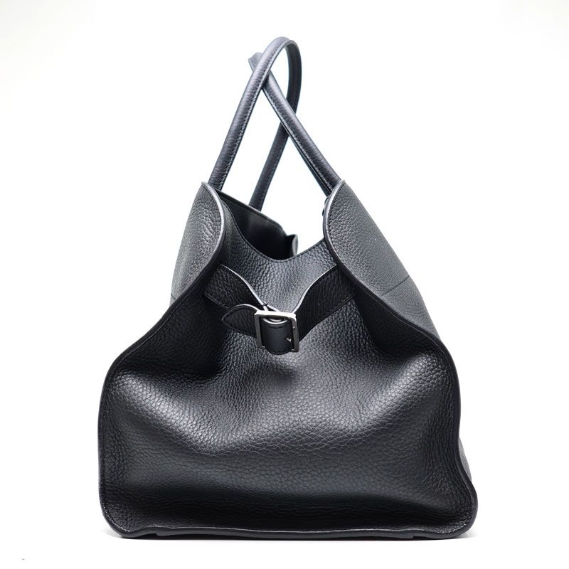 The Row ザ・ロウ マルゴー15 レザー バッグ シルバー金具 楠本質店/元住吉】THE ROW/ザ ロウ マルゴー15 トートバッグ ブラック