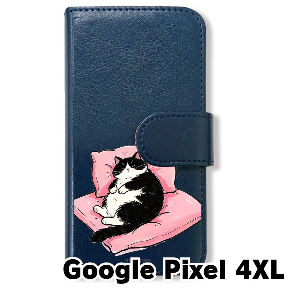新品未使用】 Google Pixel 4 XL 手帳型スマホ ケース (色：ネイビー