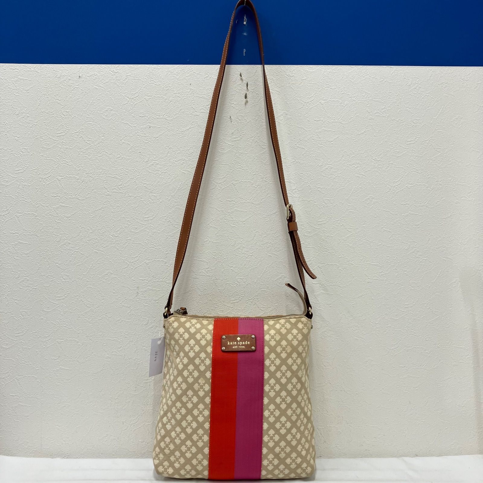 3644 kate spade ケイトスペード ショルダーバッグ スペード 総柄 