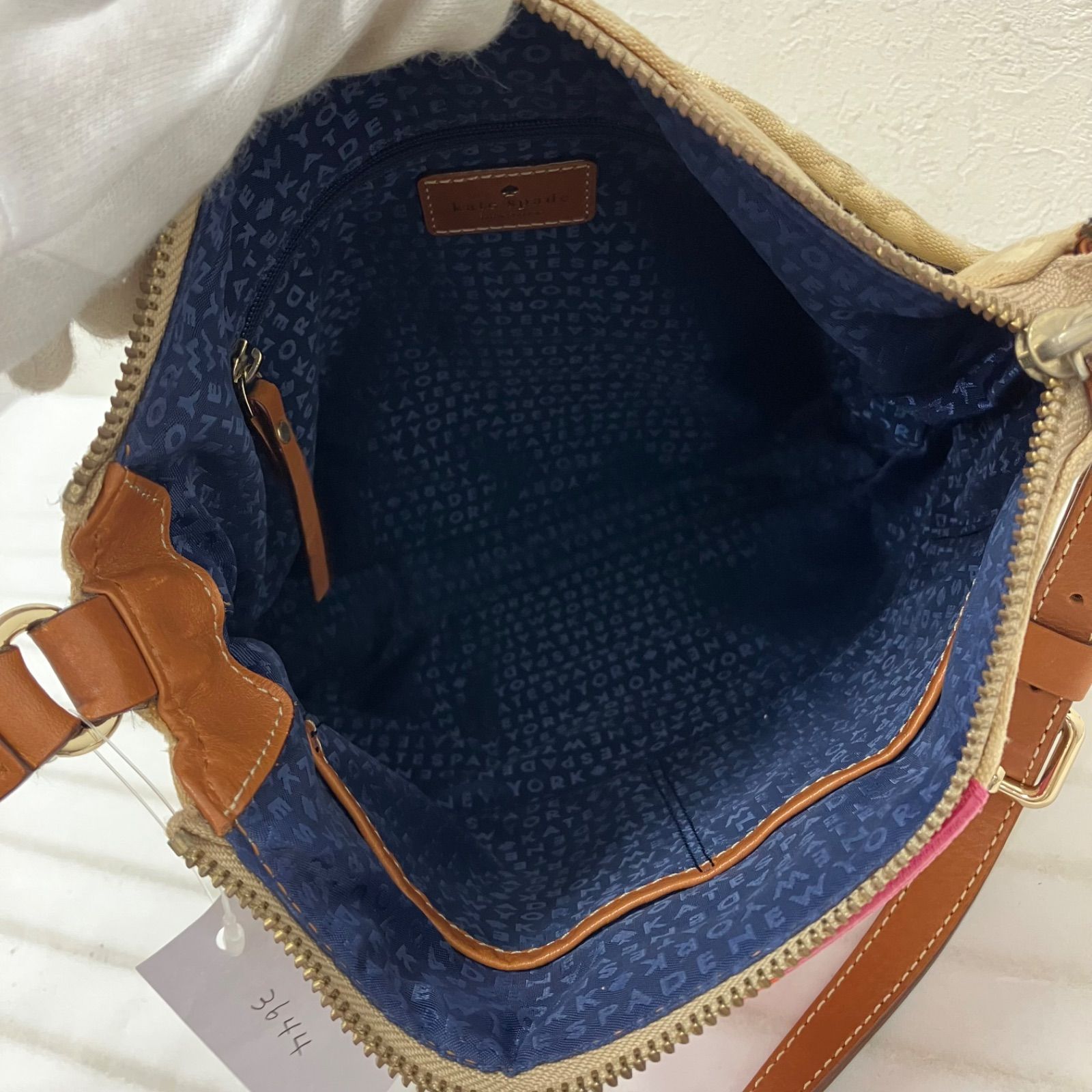 3644 kate spade ケイトスペード ショルダーバッグ スペード 総柄 