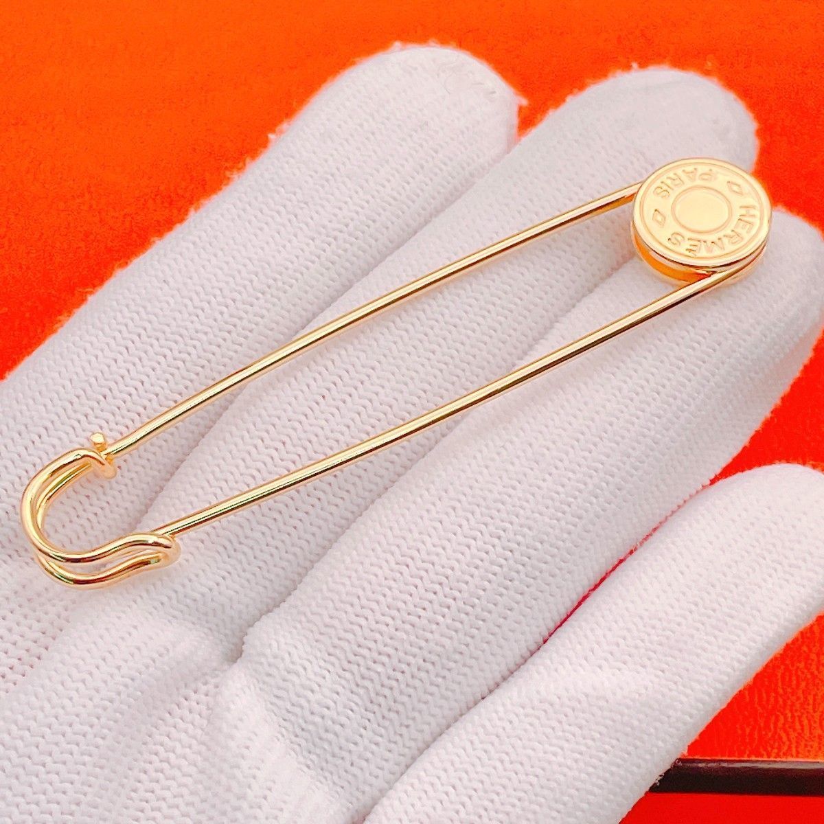 ◇エルメス◇新品仕上済 HERMES セリエ ブローチ ピンブローチ 安全