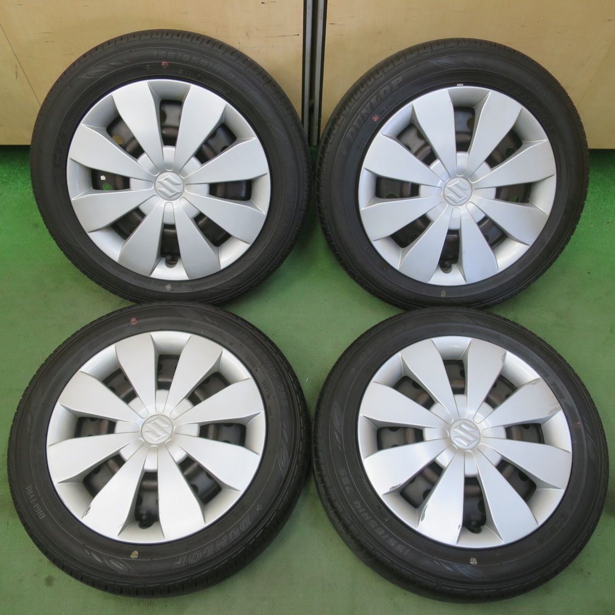 バリ溝！23年！8.5分☆スズキ ワゴンR 純正 155/65R14 ダンロップ