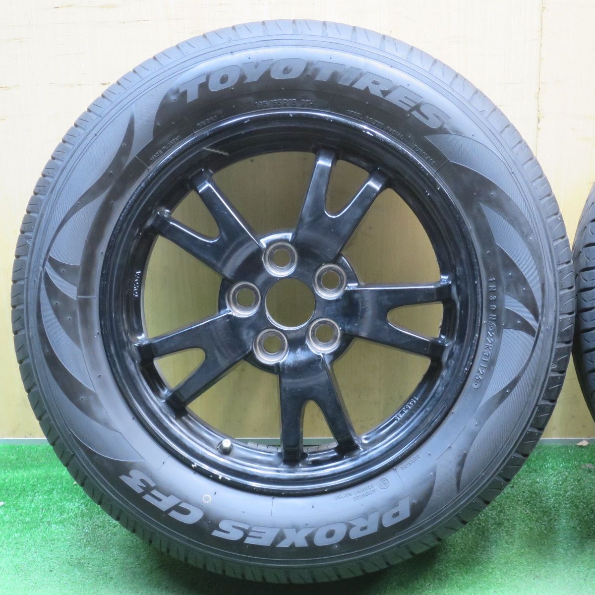 バリ溝！25年！9.5分☆トヨタ 30系 プリウス 純正 195/65R15 トーヨー 