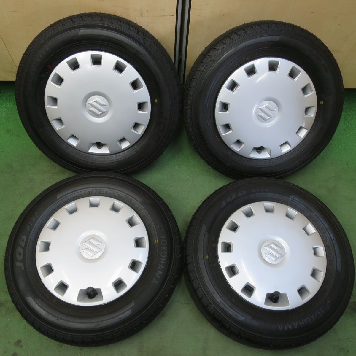 ほぼ未使用！キレイ★スズキ エブリイ 純正 スチール 145/80R12 80/78N ヨコハマ JOB RY52 12インチ PCD100/4H★6052201イノ