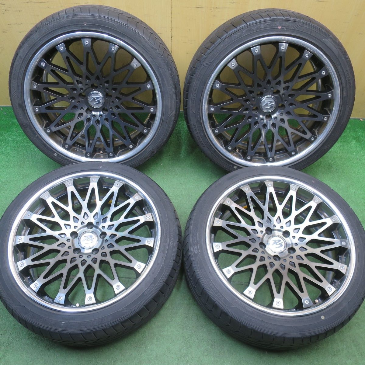 バリ溝！23年！キレイ！9分★RS CV WIRE CRIMSON 245/40R20 グッドイヤー イーグル LS EXE クリムソン 20インチ PCD114.3/5H★6051506NJノ