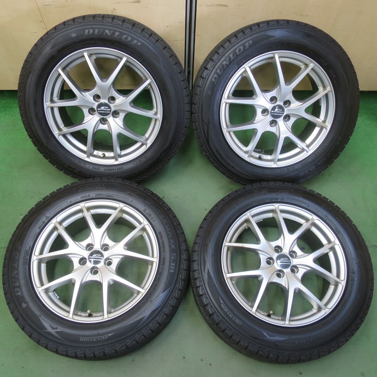 バリ溝！23年！9.5分☆フォレスター 等 225/60R17 スタッドレス 