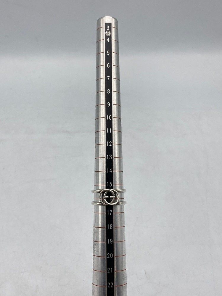 GUCCI グッチ インターロッキングG リング シルバー925 16号 中古 D4