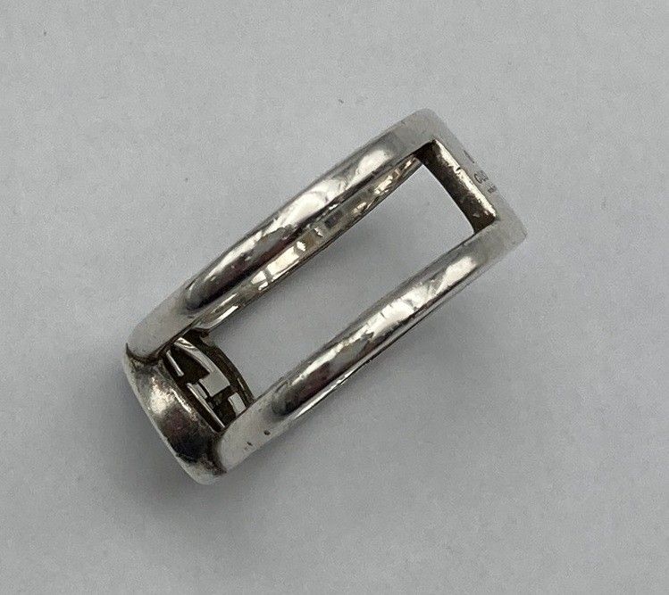 GUCCI グッチ インターロッキングG リング シルバー925 16号 中古 D4