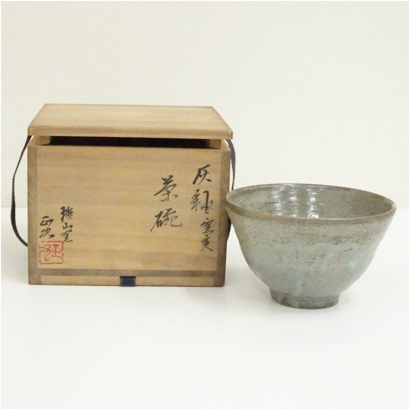 大樋焼 撫山窯 伊豆蔵正次造 赤窯変茶碗（共箱） オーソライズドショップ