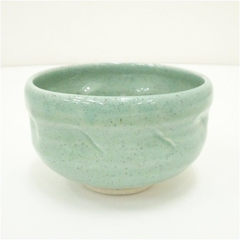 常滑焼 楽七造 箆目茶碗（紙箱） 茶道 抹茶 おしゃれ 抹茶茶碗 抹茶碗