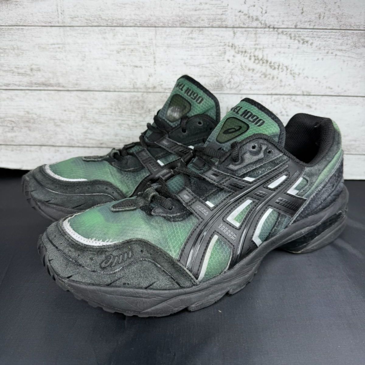 ASICS GEL-1090 アシックス ゲル-1090 ブラック グリーン 黒 緑 27.0cm 