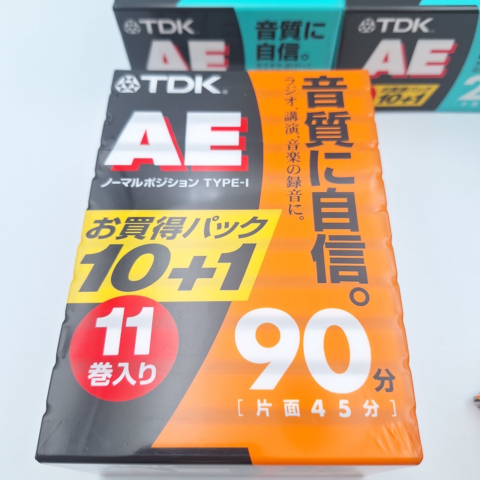 カセットテープ TDK AE 90分 20分 11巻パック 未開封 他 開封未使用品