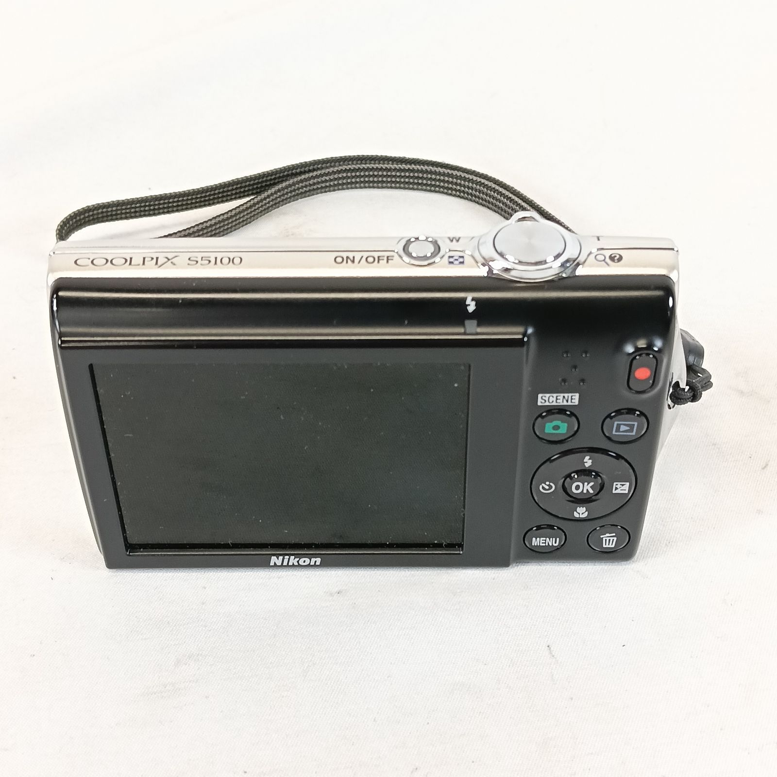 Nikon COOLPIX S5100 シルバー SDカード付 動作品 動作品 美品 Nikon COOLPIX S5100 シルバー 16GB SDカード付
