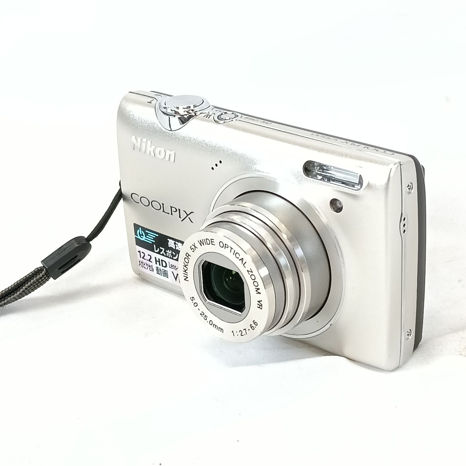 Nikon COOLPIX S5100 シルバー SDカード付 動作品 動作品 美品 Nikon COOLPIX S5100 シルバー 16GB SDカード付