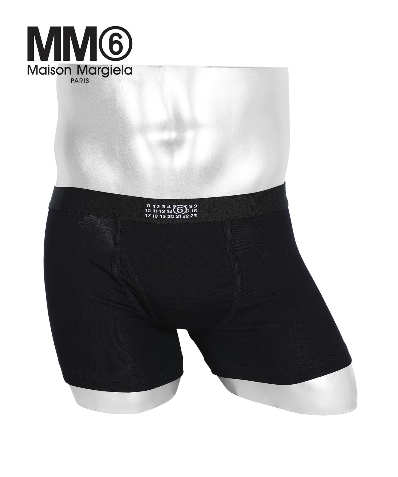 新品 未使用 並行輸入 MM6 Maison Margiela エムエム6 メゾン マルジェラ 下着 CLASSIC TRUNK メンズ ボクサーパンツ 519106【メール便】 ブラック