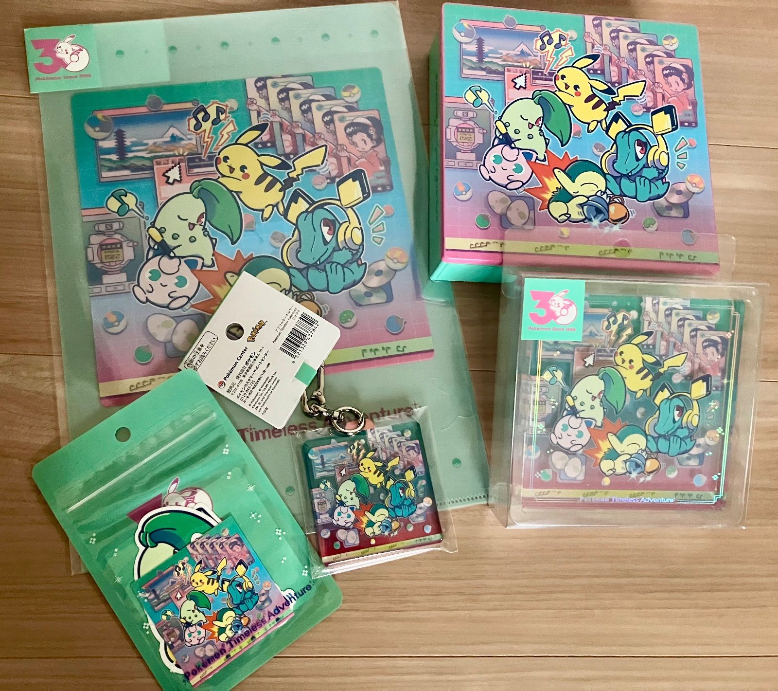 新品5点セット「ポケモン30周年記念イラスト「Pokémon Timeless Adventure」シリーズ」
