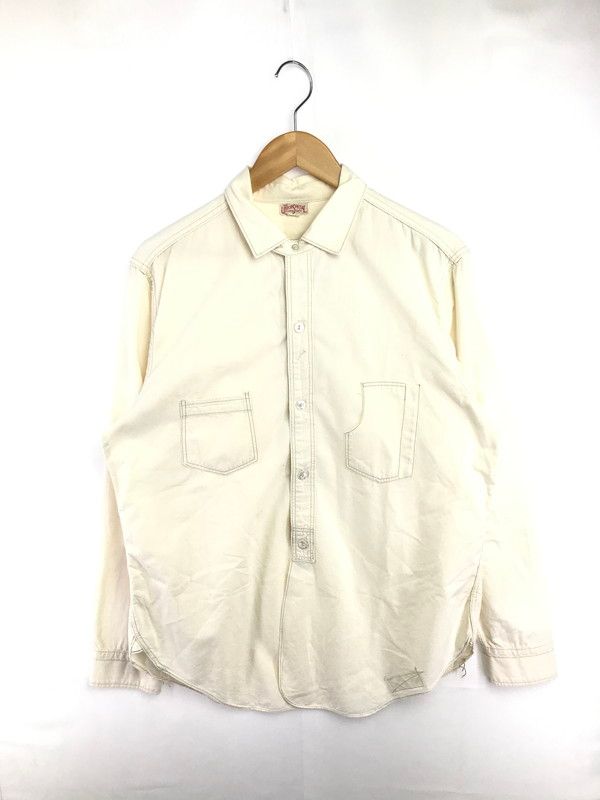 【中古品】 FREEWHEELERS フリーホイラーズ UNION SPECIAL OVERALLS CONDUCTOR SHIRT ユニオンスペシャル オーバーオールズ コンダクター シャツ 長袖 トップス 【145-260529-ki-15-tagh】
