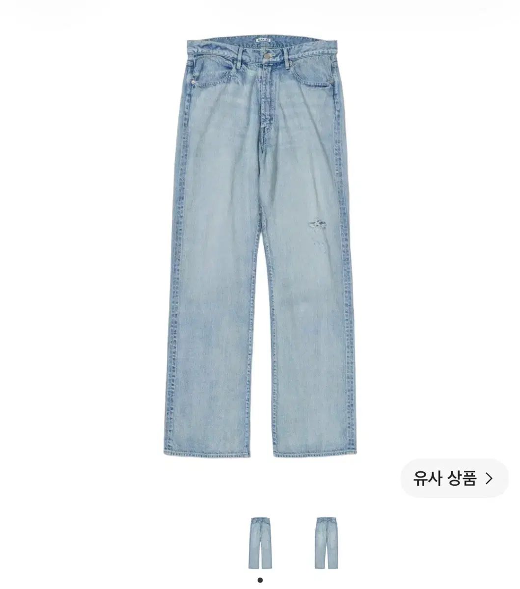 新品 34 26SS オーラリー フェイディド セルビッジ デニム