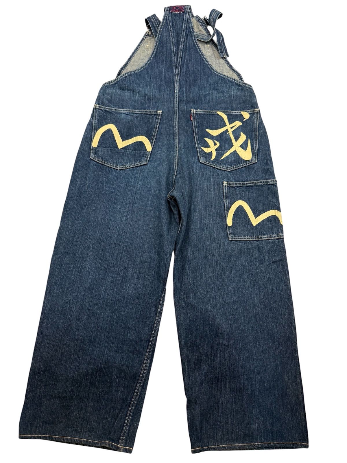 M*d様 EVISU オーバーオール カモメペイント EVISU エヴィス オーバーオール 赤文字タグ サロペット カモメペイント