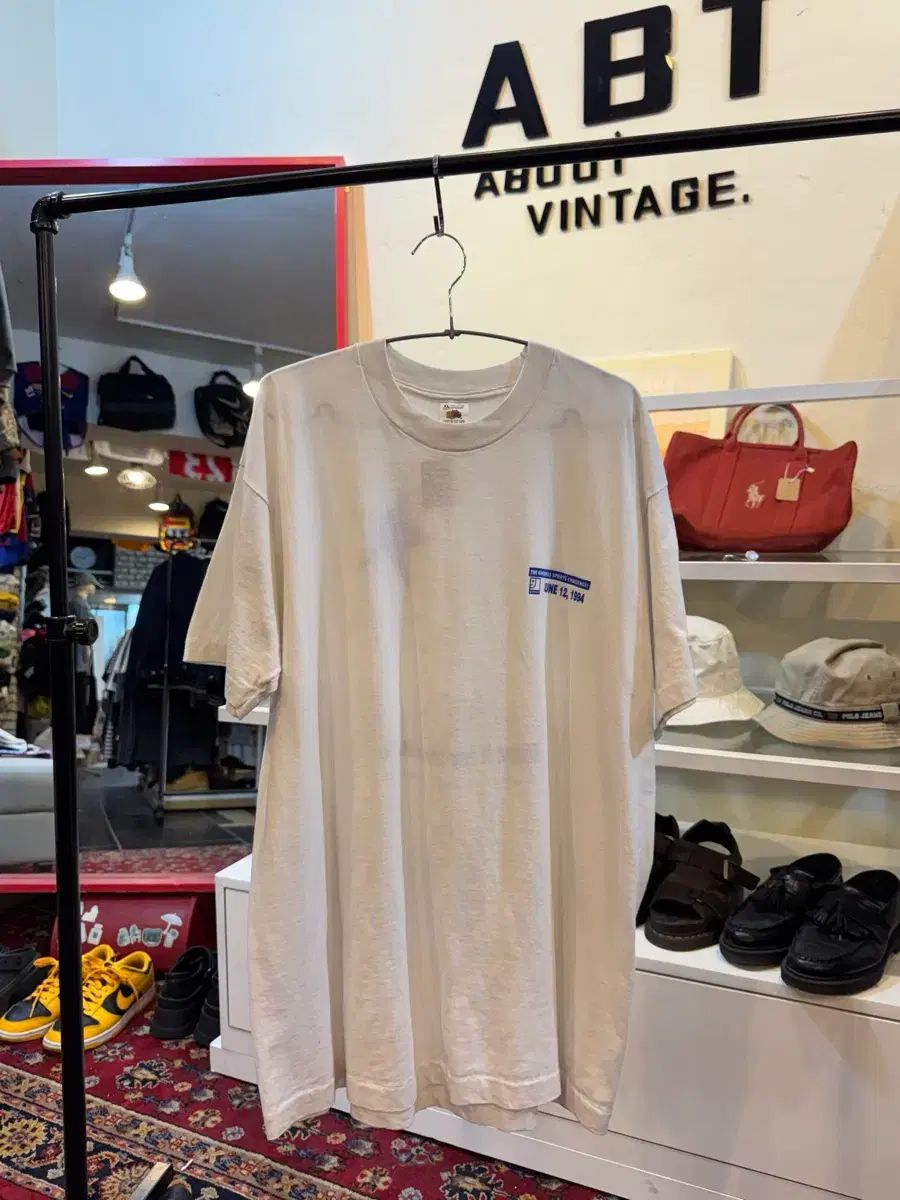 90s USA ヴィンテージ FRUIT OF THE LOOM(フルーツオブザルーム) 半袖 Tシャツ 白 XL
