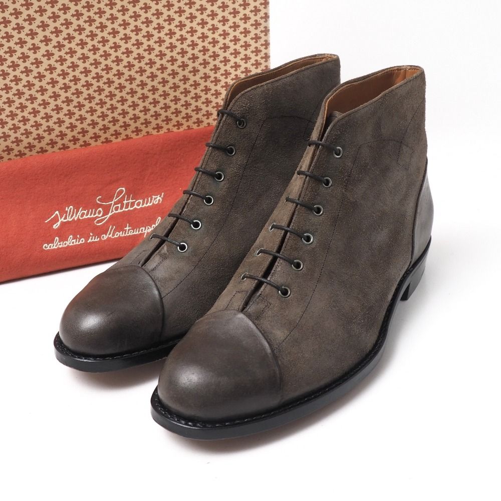 Silvano Lattanzi × Adam et Rope' シルバノラッタンジ(シルヴァノラッタンジ) × アダムエロペ AOITORI ブーツ サイズ41 別注 スエード アンクルブーツ ブランド古着【中古】20260529/RA9463