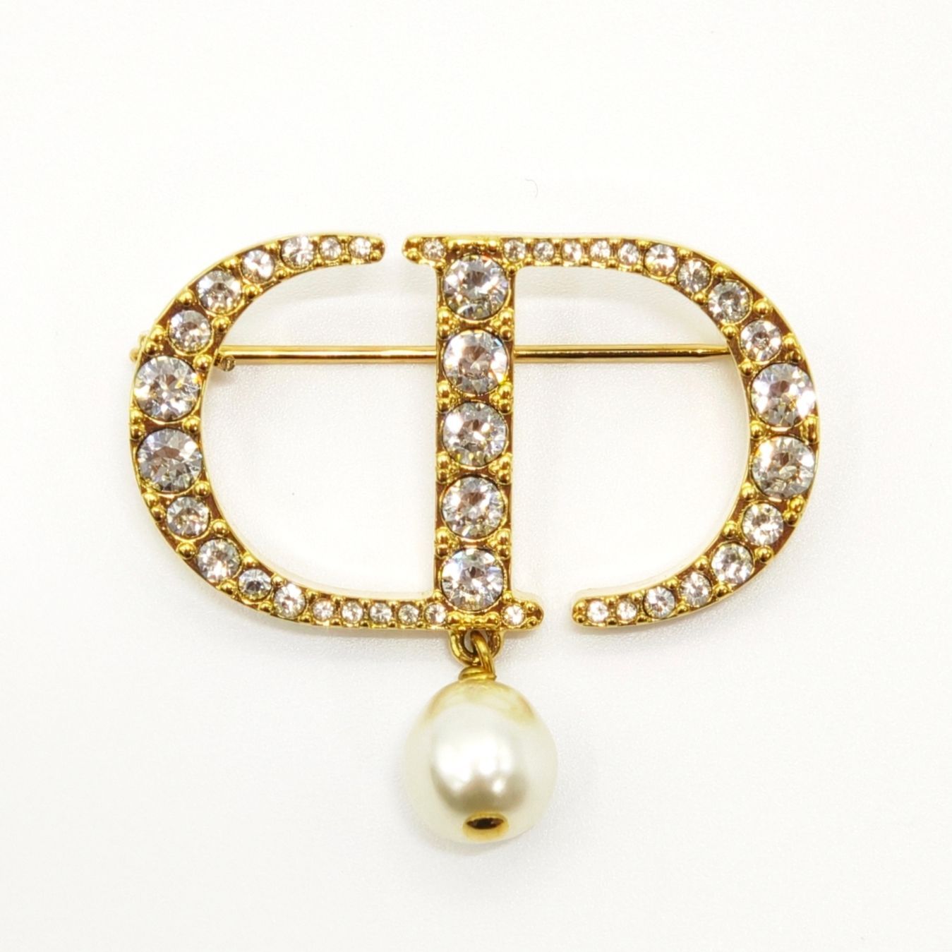 【中古】DIOR プチCD ブローチ