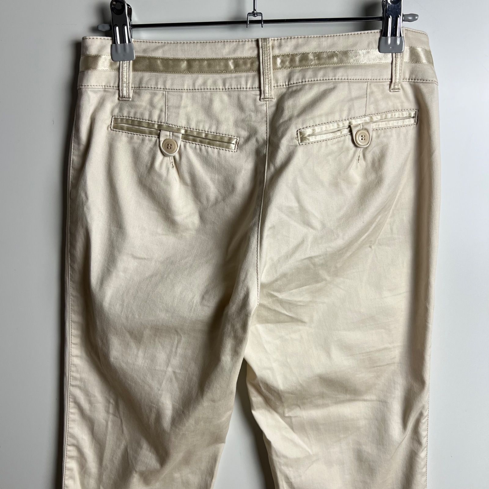 BURBERRY BLUE LABEL 00s y2k archive ribbon capri pants 36