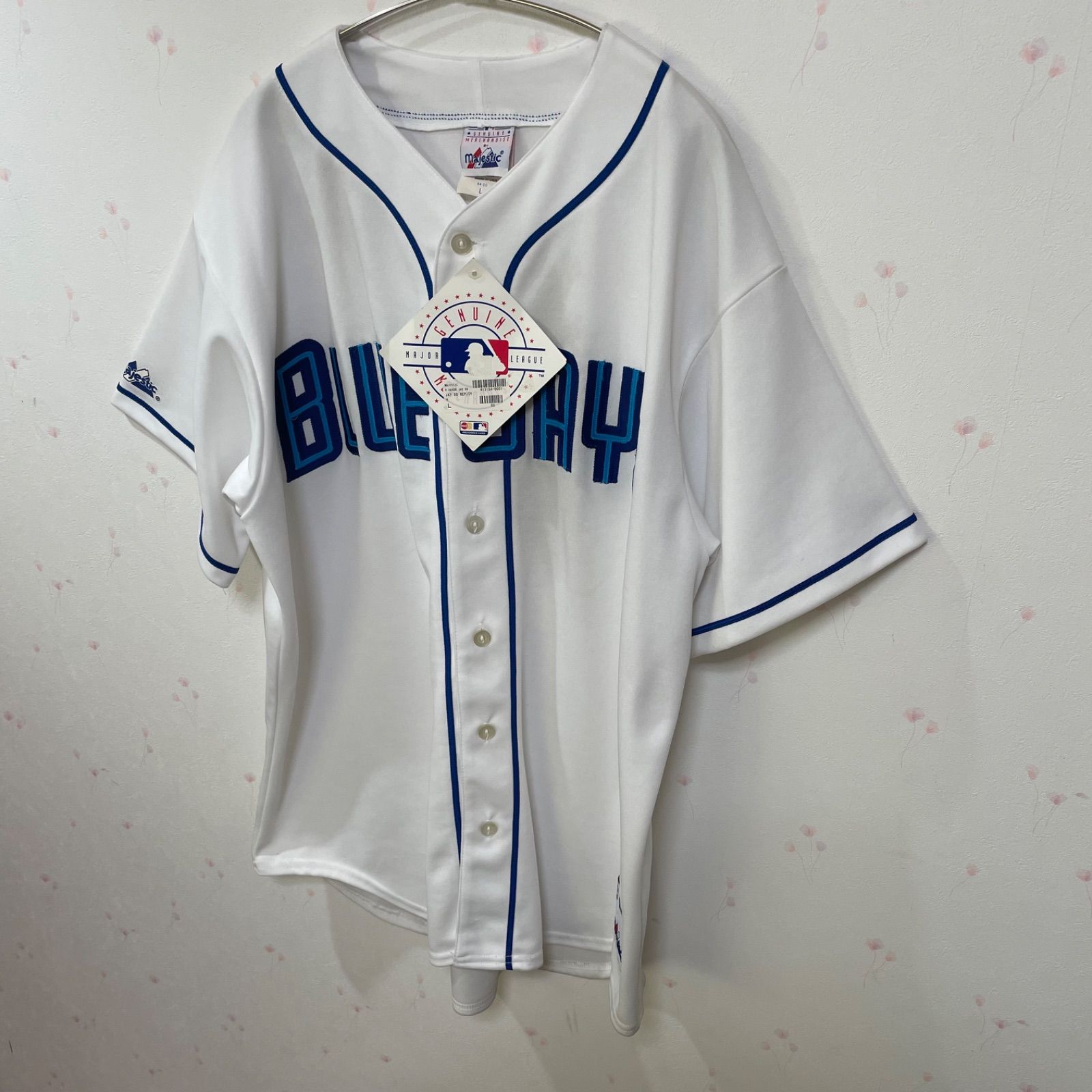 Majestic MLB ブルージェイズ ユニフォーム USA製 Lサイズ タグ付属