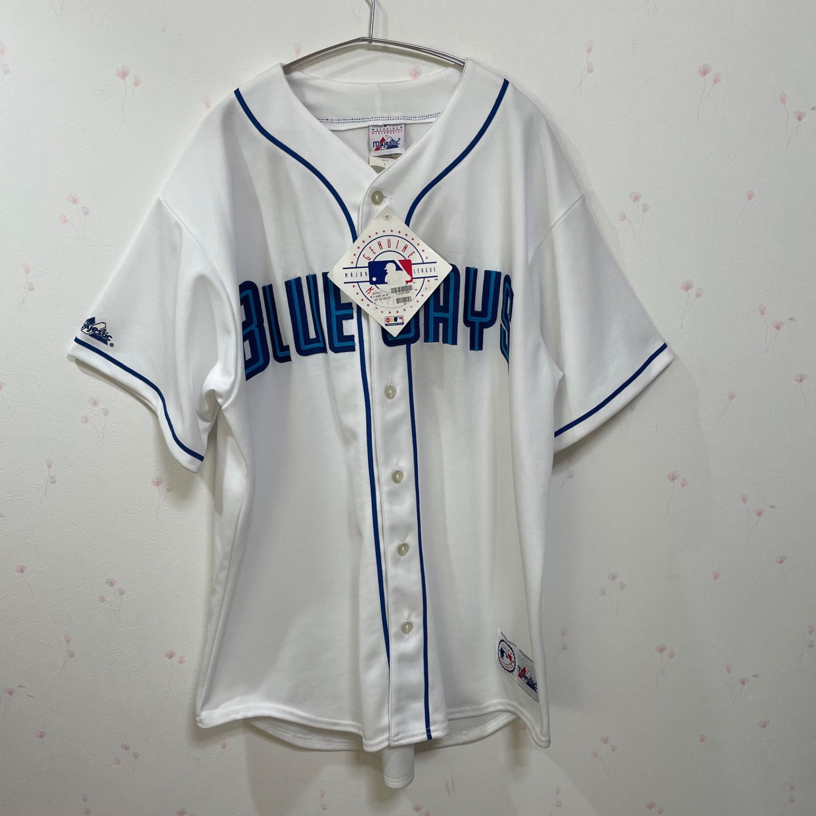 Majestic MLB ブルージェイズ ユニフォーム USA製 Lサイズ タグ付属