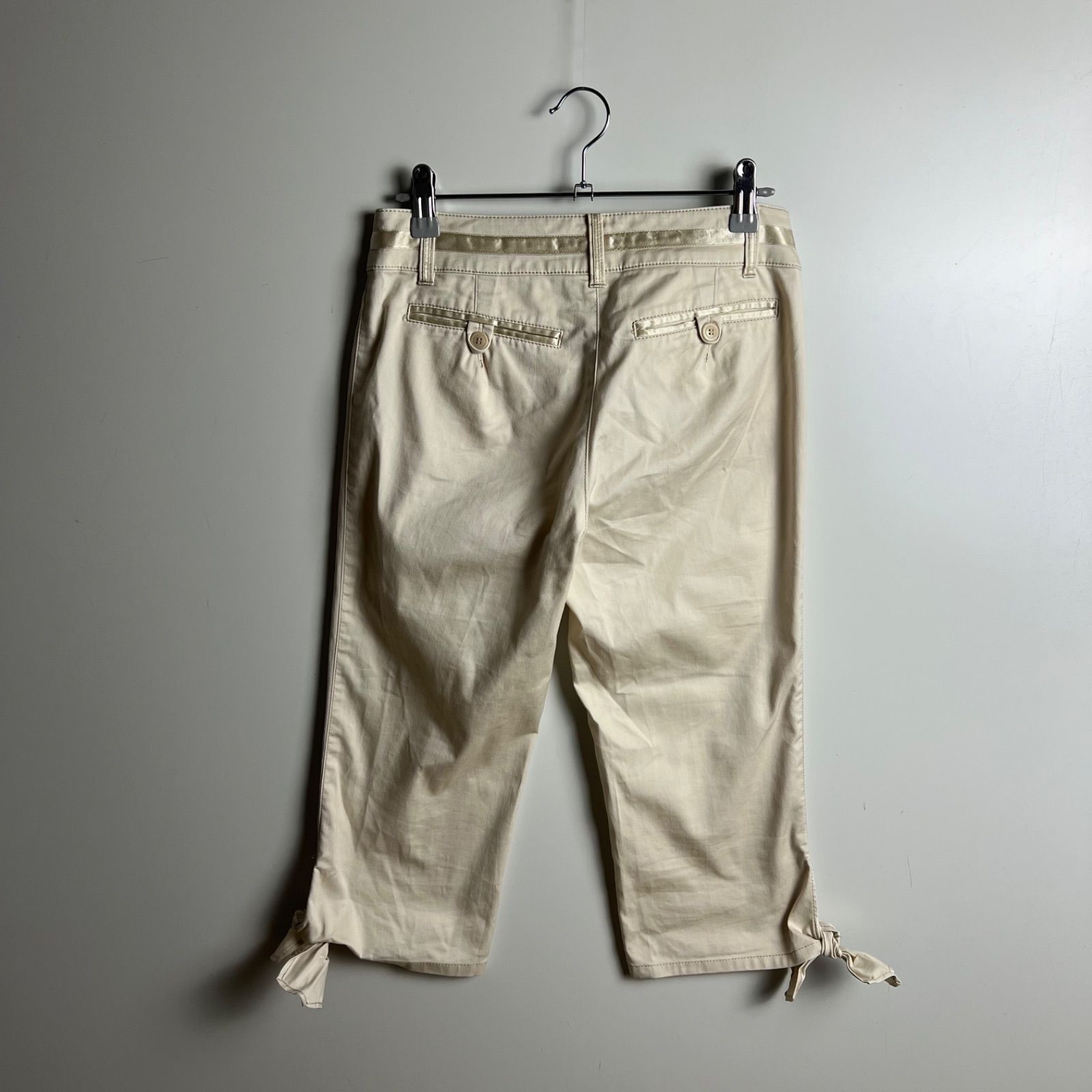 BURBERRY BLUE LABEL 00s y2k archive ribbon capri pants 36
